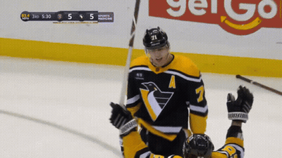 Hockey Player Number 21 Celebrating GIF