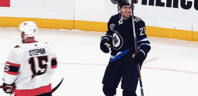 Hockey Player Number 21 Next To Another Player GIF