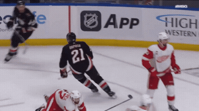 Hockey Player Number 21 Skating GIF