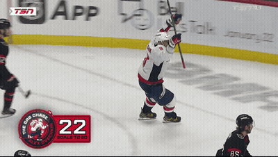 Hockey Player Number 22 GIF