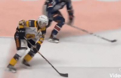 Hockey Player Number 24 Skating On Ice GIF