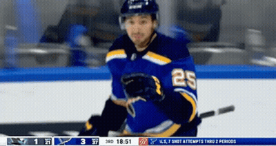 Hockey Player Number 25 On Ice GIF