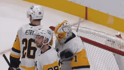 Hockey Player Number 26 Talking To Another Player GIF