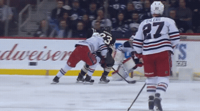 Hockey Player Number 27 On Ice GIF
