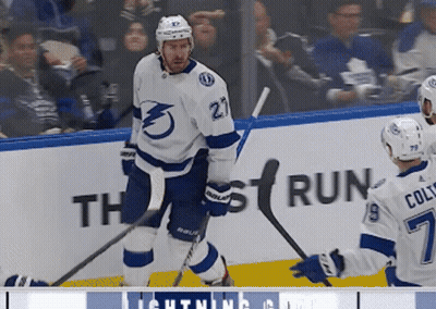 Hockey Player Number 27 Standing GIF
