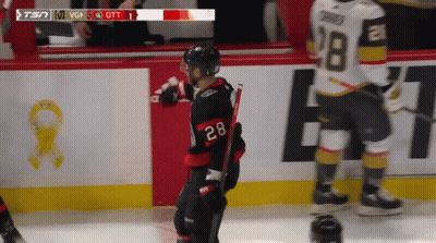 Hockey Player Number 28 On Ice GIF