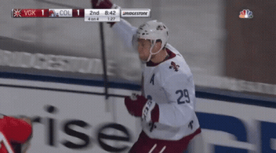 Hockey Player Number 29 Celebrating GIF