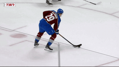 Hockey Player Number 29 on Ice