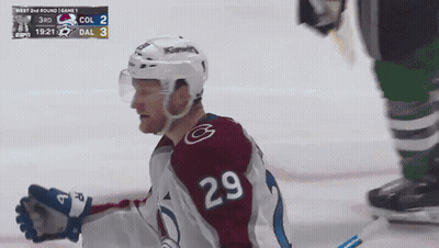 Hockey Player Number 29 On Jersey GIF