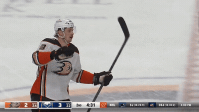 Hockey Player Number 3 On Ice GIF