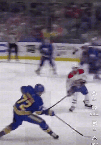 Hockey Player Number 35 GIF