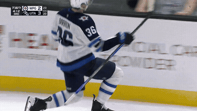 Hockey Player Number 36 Skating On Ice GIF