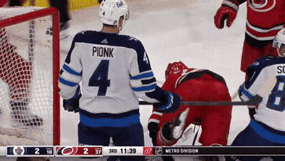 Hockey Player Number 4 GIF