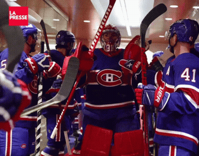 Hockey Player Number 41 Holding Stick GIF