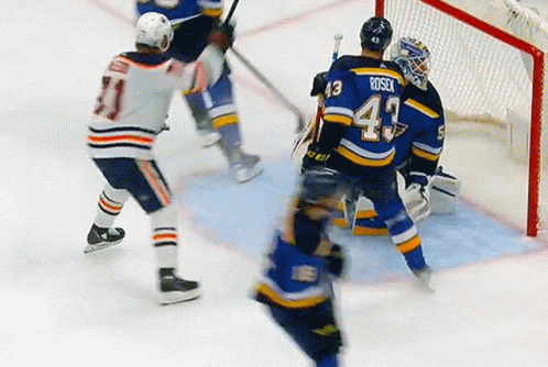 Hockey Player Number 43 On Ice GIF