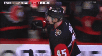 Hockey Player Number 45 GIF