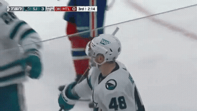 Hockey Player Number 48 On Ice GIF