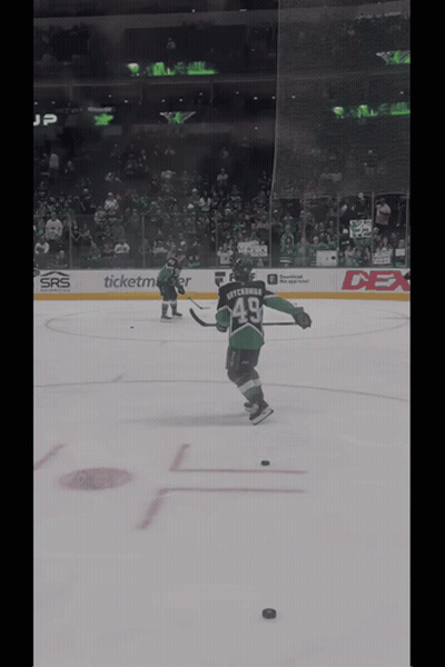 Hockey Player Number 49 Skating On Ice GIF