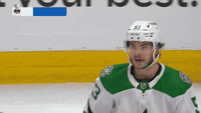 Hockey Player Number 53 On Helmet On Ice GIF