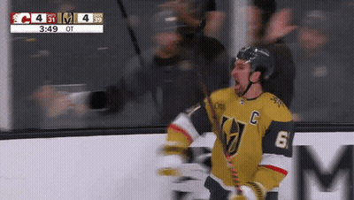 Hockey Player Number 6 Celebrating GIF