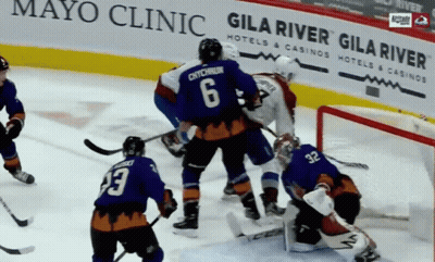 Hockey Player Number 6 Jersey GIF