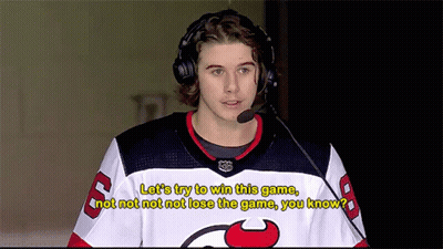 Hockey Player Number 6 GIF