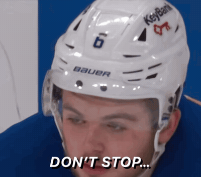 Hockey Player Number 6 Says Don't Stop GIF