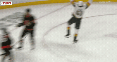 Hockey Player Number 61 Jersey Jumping GIF