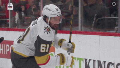 Hockey Player Number 61 On Ice GIF