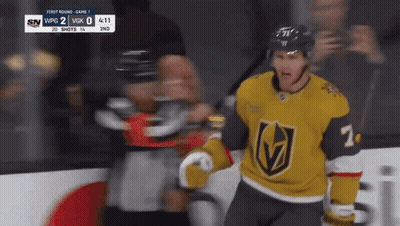 Hockey Player Number 7 On Ice GIF