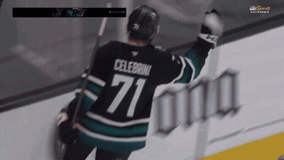 Hockey Player Number 71 Celebrates GIF