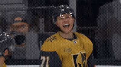 Hockey Player Number 71 Laughing GIF