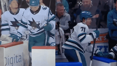 Hockey Player Number 71 GIF