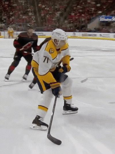 Hockey Player Number 71 Skating GIF
