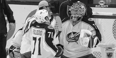 Hockey Player Number 71 Talking GIF
