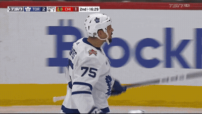 Hockey Player Number 75 On Ice GIF