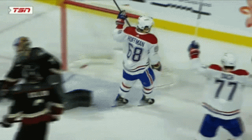 Hockey Player Number 78 Celebrates GIF