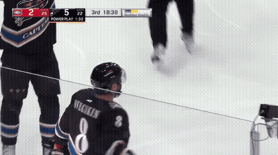 Hockey Player Number 8 On Ice GIF