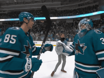 Hockey Player Number 85 GIF