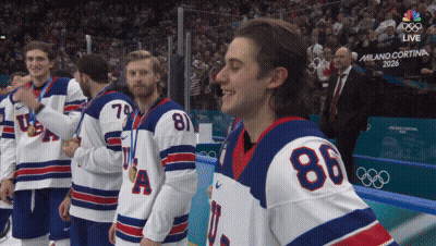 Hockey Player Number 86 Smiling GIF