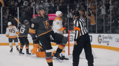 Hockey Player Number 9 GIF