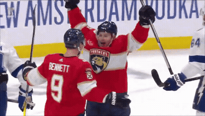 Hockey Player Number 9 GIF