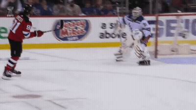 Hockey Player Number 9 On Ice GIF