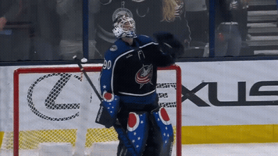 Hockey Player Number 90 In Front Of Lexus Ad GIF
