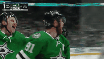Hockey Player Number 91 Celebrating GIF