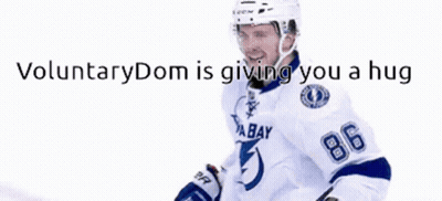 Hockey Player Number 91 Hugging Another Player GIF