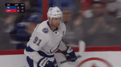 Hockey Player Number 91 On Ice GIF
