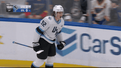 Hockey Player Number 92 Standing On Ice GIF