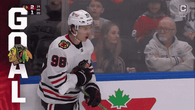 Hockey Player Number 98 On Ice GIF