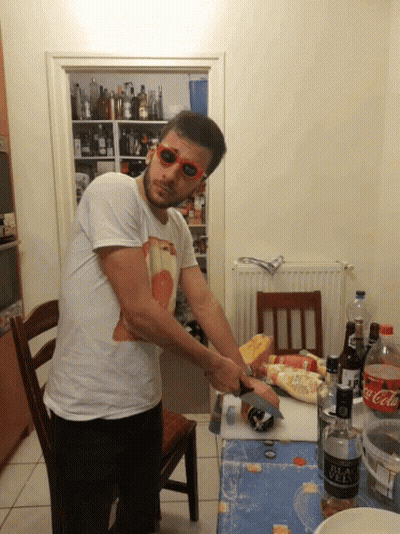 Hockey Player Red Helmet 68 GIF